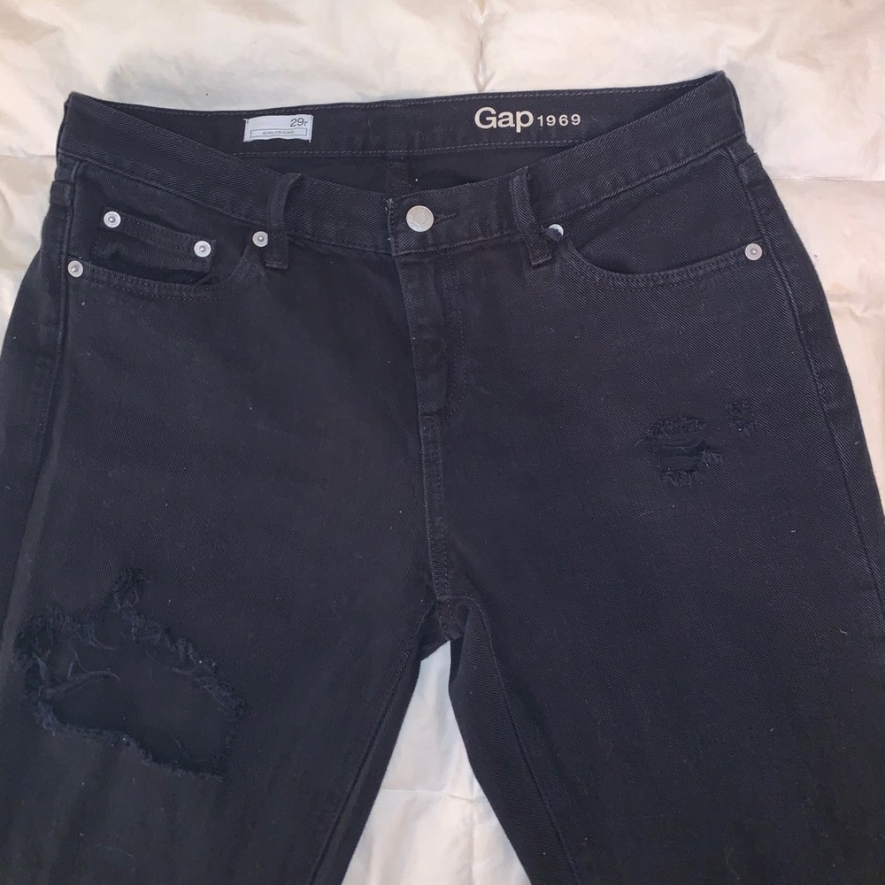 GAP black boyfriend jeans - Picture 4 of 7